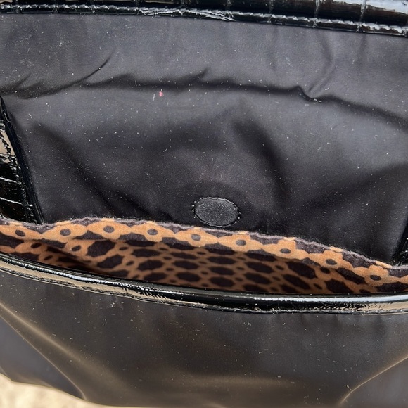 Brighton Nylon Purse with Croc Patent and Braided Handles - Picture 7 of 9